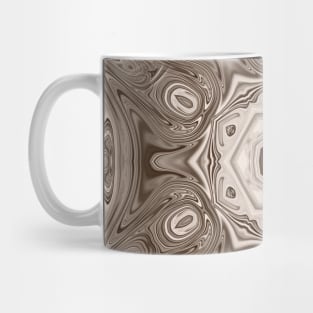 Kaleidoscope ripples of life in brown Mug